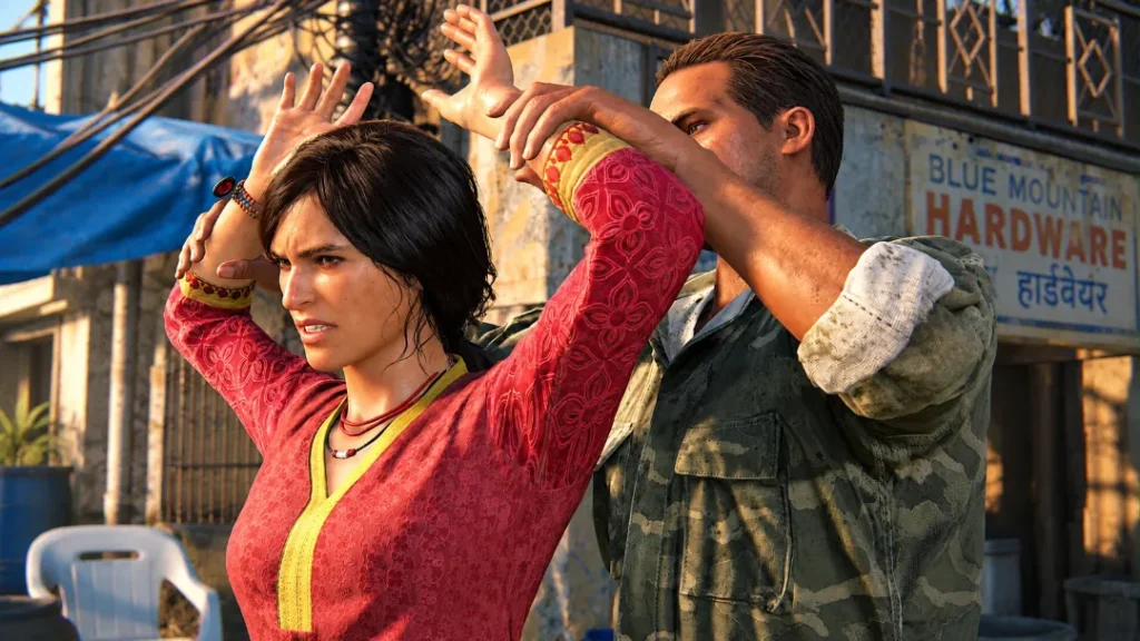 UNCHARTED The Lost Legacy Chloe and Nadine exploring an ancient Indian environment