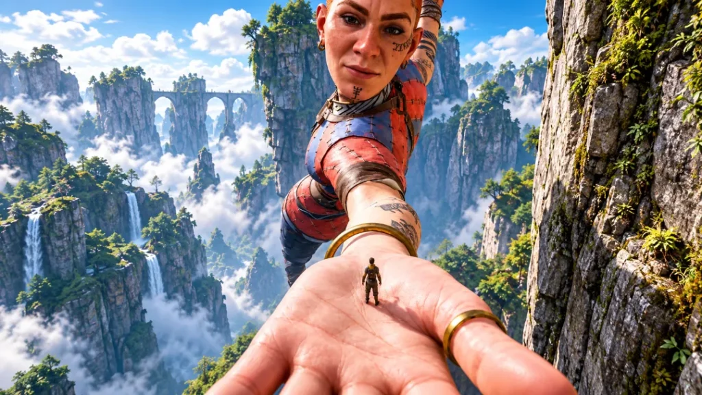 Split Fiction game characters exploring a fantasy world